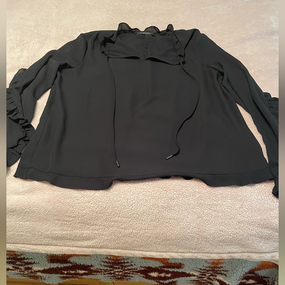 Beautiful black Tahari blouse